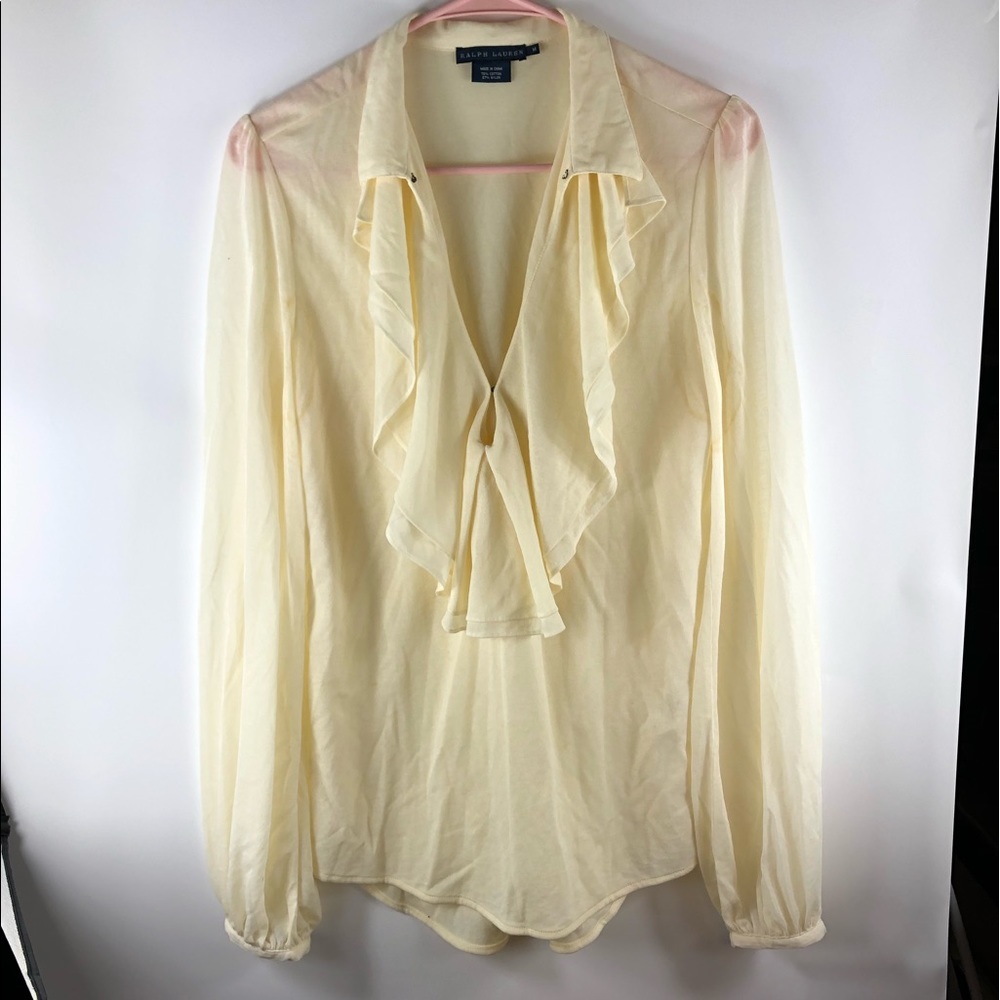 Ralph Lauren cream blouse